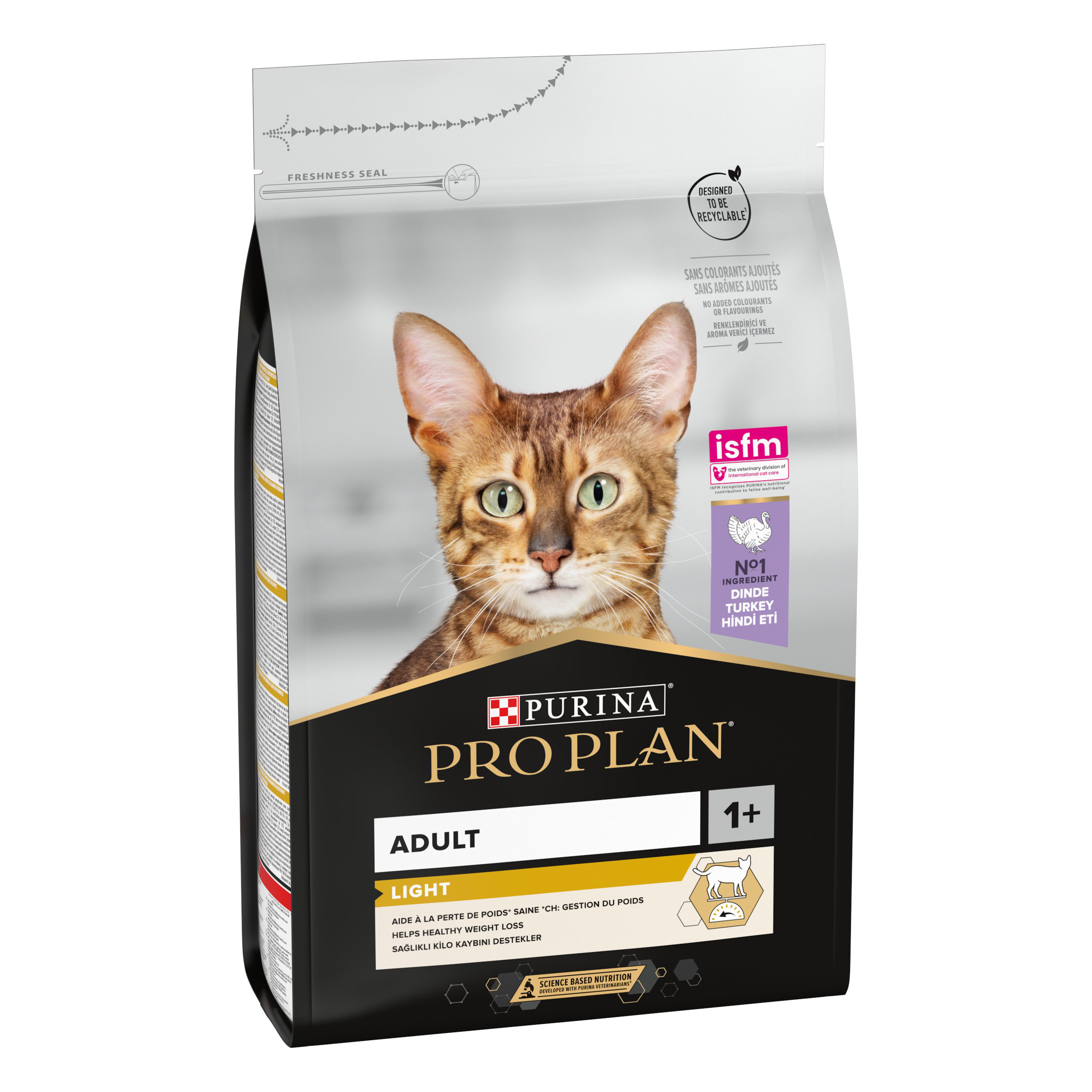 Pro Plan - Croquettes Light &agrave; la Dinde pour Chat Adulte - 3Kg Image num&eacute;ro 3