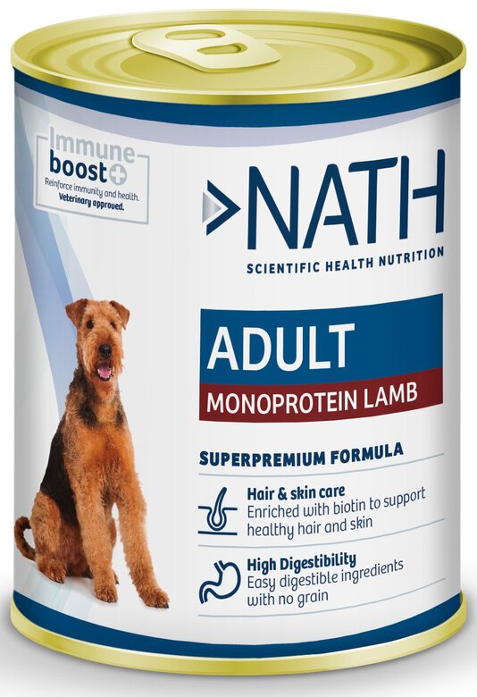 Nath - Pâtée Adult Monoprotéique Agneau pour Chiens - 400g Image numéro 1 Nath - Pâtée Adult Monoprotéique Agneau pour Chiens - 400g Image numéro 1