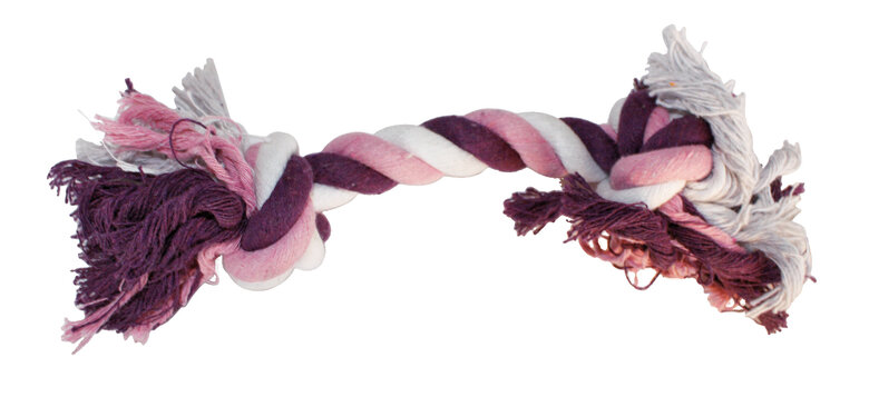 Croci - Jouet Corde 2 Nœuds Rose et Violet pour Chiens - 20cm Image numéro 1 Croci - Jouet Corde 2 Nœuds Rose et Violet pour Chiens - 20cm Image numéro 1