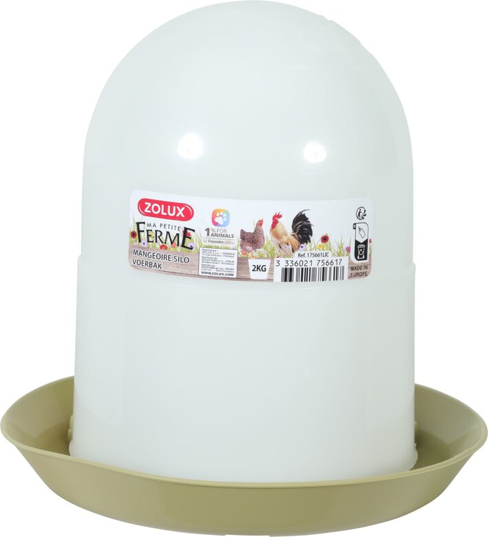Zolux - Mangeoire Silo Lichen pour Basse Cour - 2Kg image number null