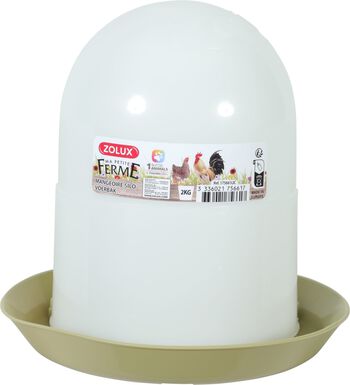 Zolux - Mangeoire Silo Lichen pour Basse Cour - 2Kg