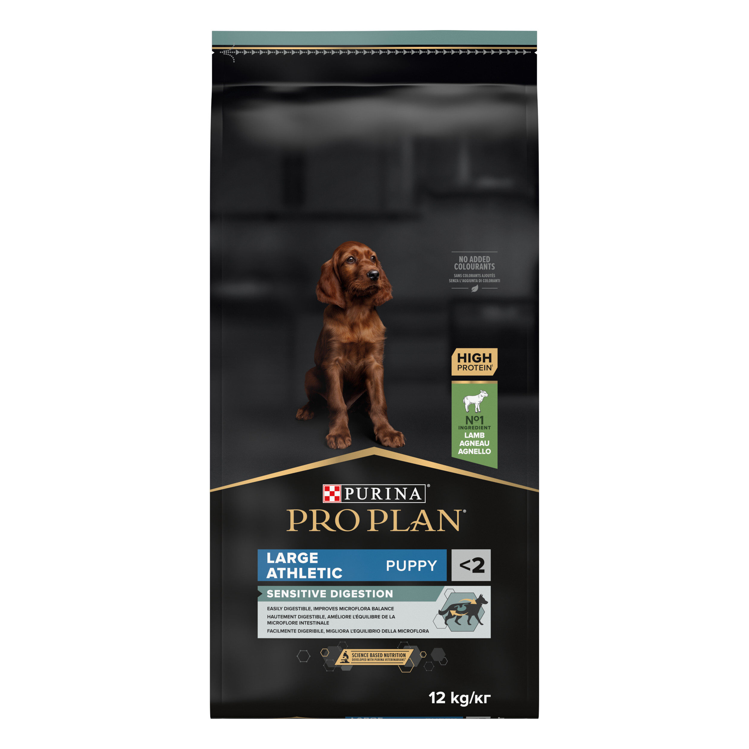 Pro Plan - Croquettes Athletic Large Puppy Sensitive Digestion &agrave; l'Agneau pour Chiot - 12Kg Image num&eacute;ro 1