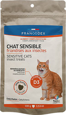 Francodex - Friandises aux Insectes pour Chats Sensibles - 100g