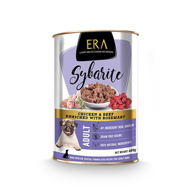 Era - P&acirc;t&eacute;e Sybarite Poulet et Boeuf pour Chiens - 400g