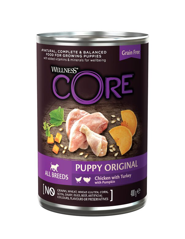 Wellness CORE - Repas Complet Puppy 95% de Poulet et Dinde pour Chiot - 400g Image numéro 2 Wellness CORE - Repas Complet Puppy 95% de Poulet et Dinde pour Chiot - 400g Image numéro 2