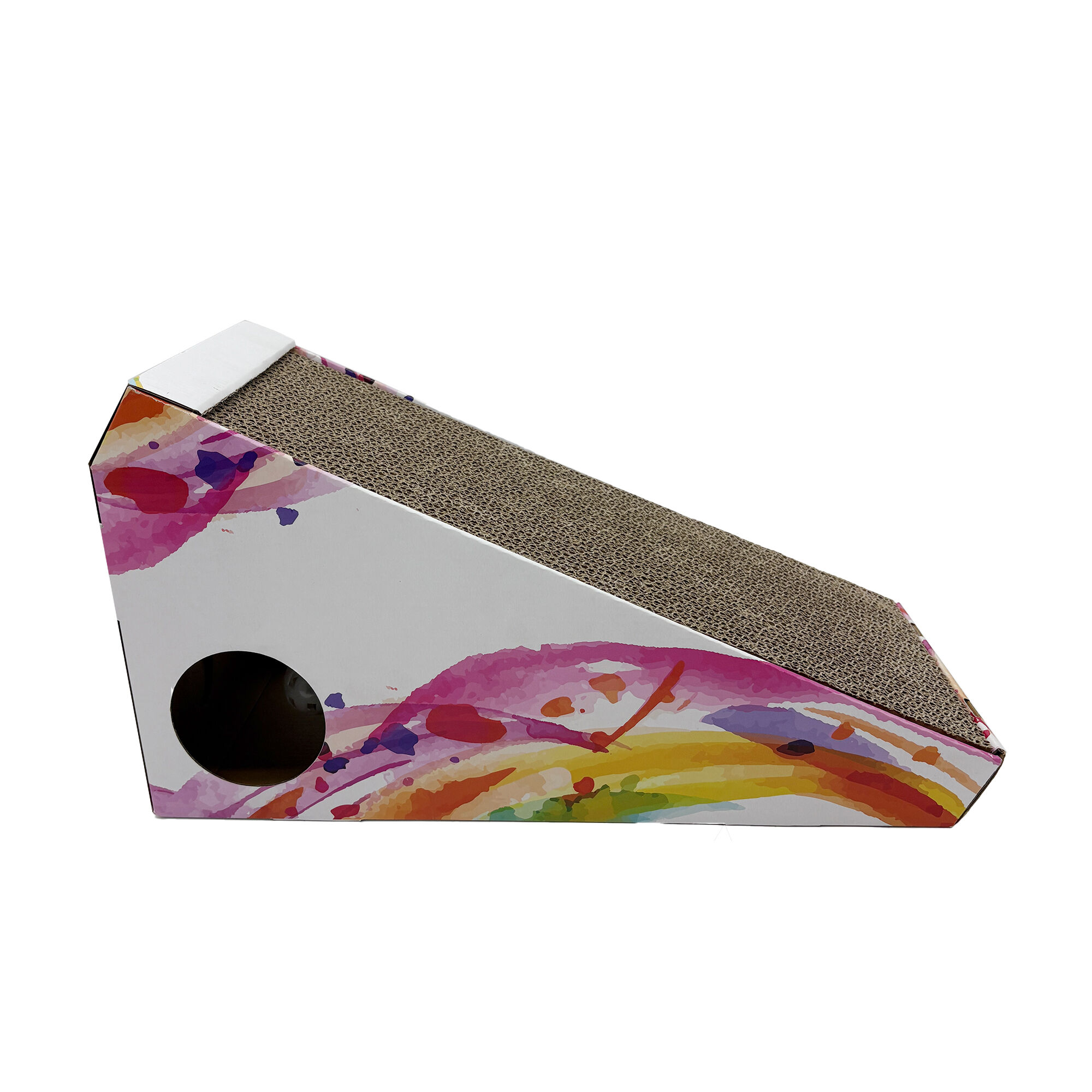 Leeby - Griffoir Pente en Carton pour Chats - 45x19,5x25cm Image num&eacute;ro 3