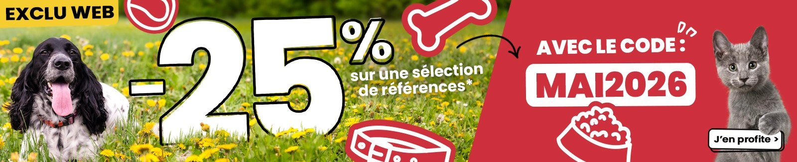 Op&eacute;ration exclu web 25%