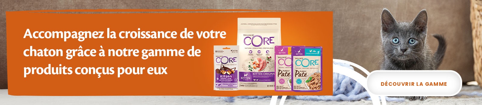 Wellness Core - Accompagnez la croissance de votre chaton