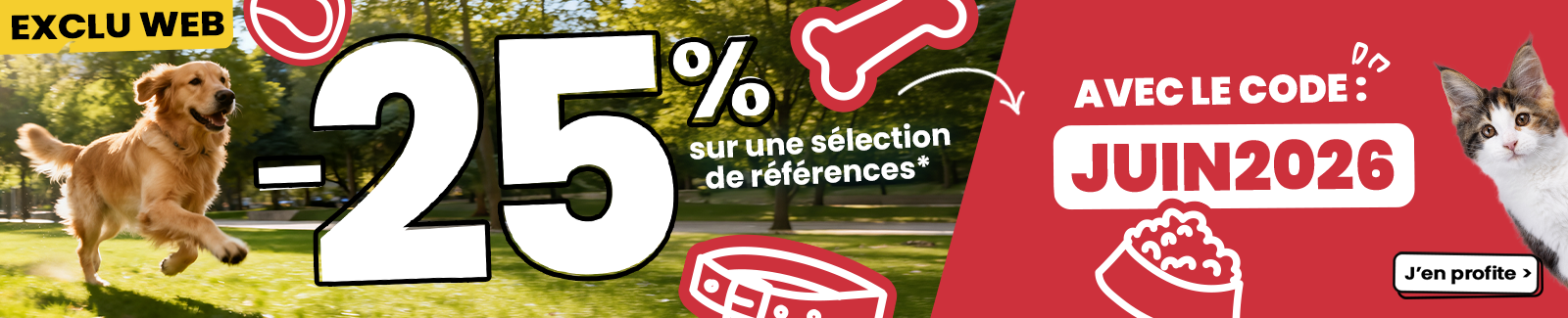 Op&eacute;ration exclu web 25%