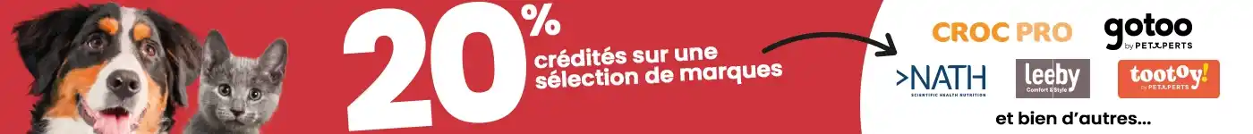 Opération 20% sur les marques animalis!