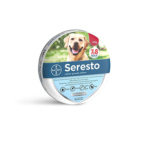 Bayer - Collier Seresto Antiparasitaires pour Grand Chien