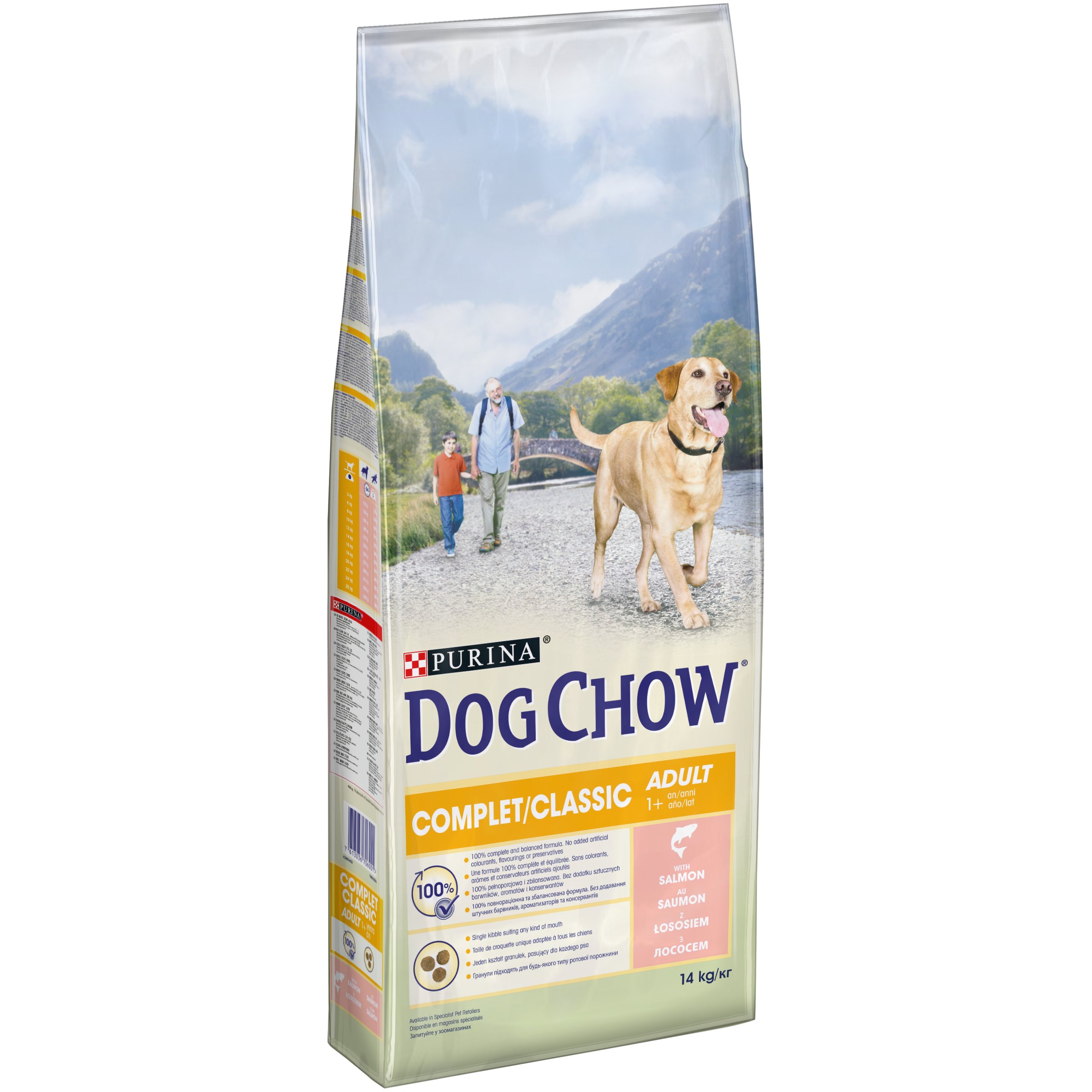 Dog Chow - Croquettes Complet au Saumon pour Chien Adulte - 14Kg