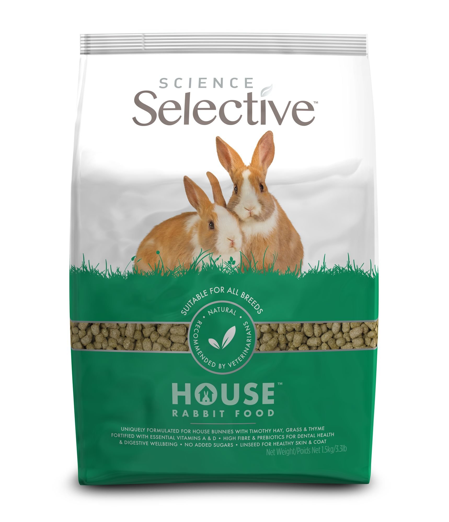 Supreme Science - Aliment Selective Natural House pour Lapin - 1,5Kg