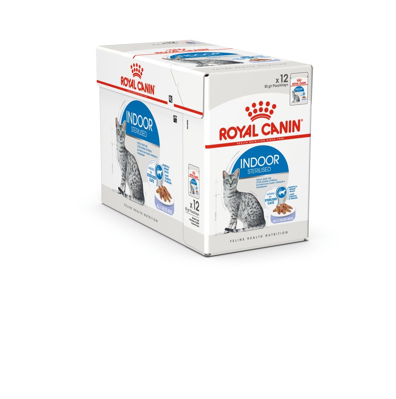 Royal Canin - Sachets Indoor en Gelée pour Chat - 12x85g