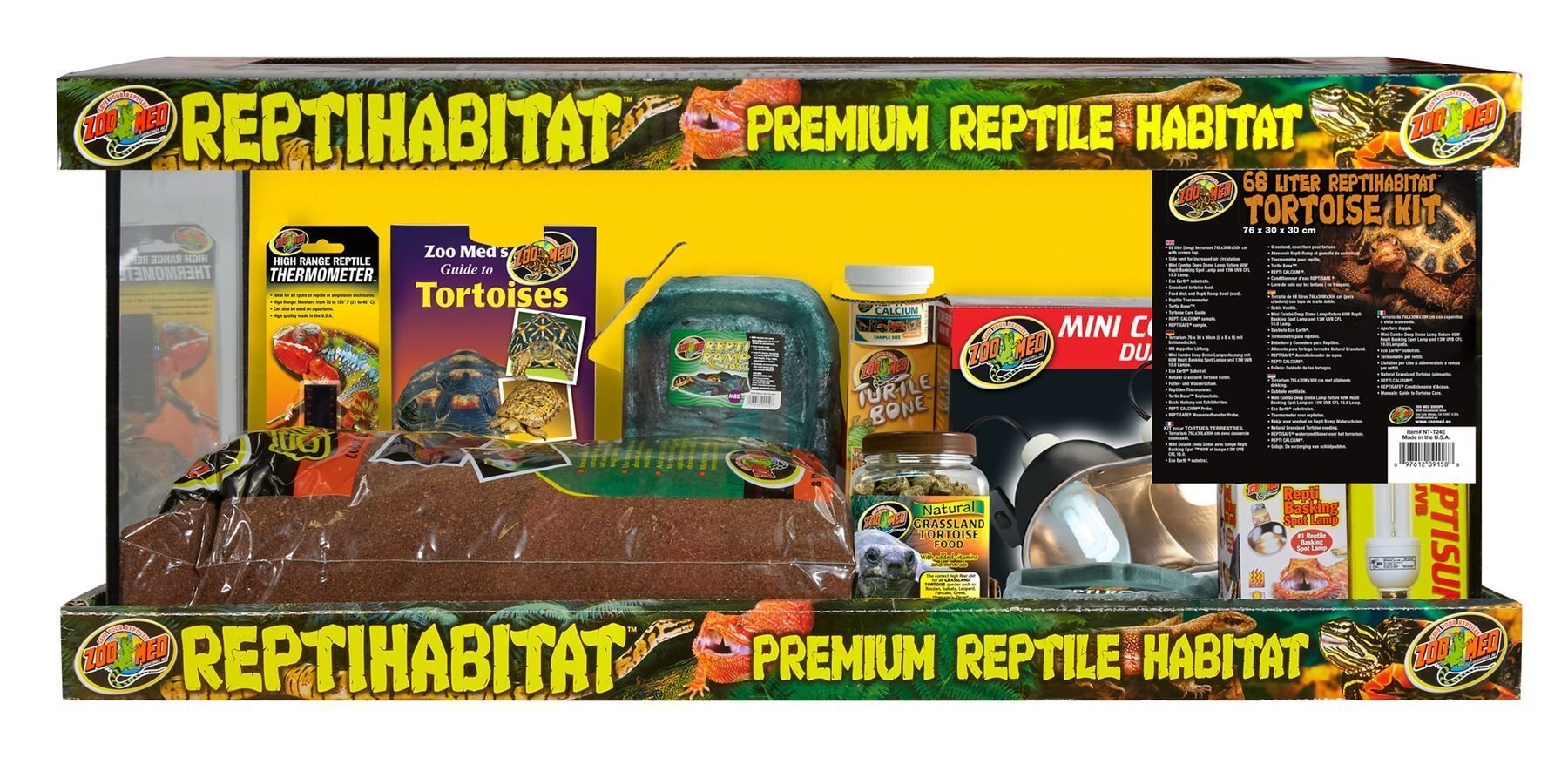 Zoomed - Kit Tortues Terrestres Premium Reptile Habitat - 68L
