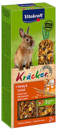 Vitakraft - Friandises Kräcker au Miel pour Lapins Nains - x2