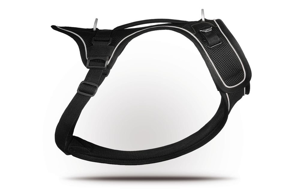 Curli - Harnais Belka Air-Mesh en Noir pour Chiens - S