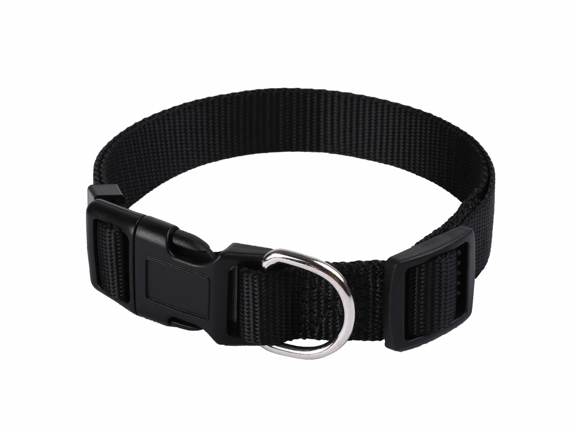 Animalis - Collier Basic 25mm et 44/65cm pour Chien - Noir