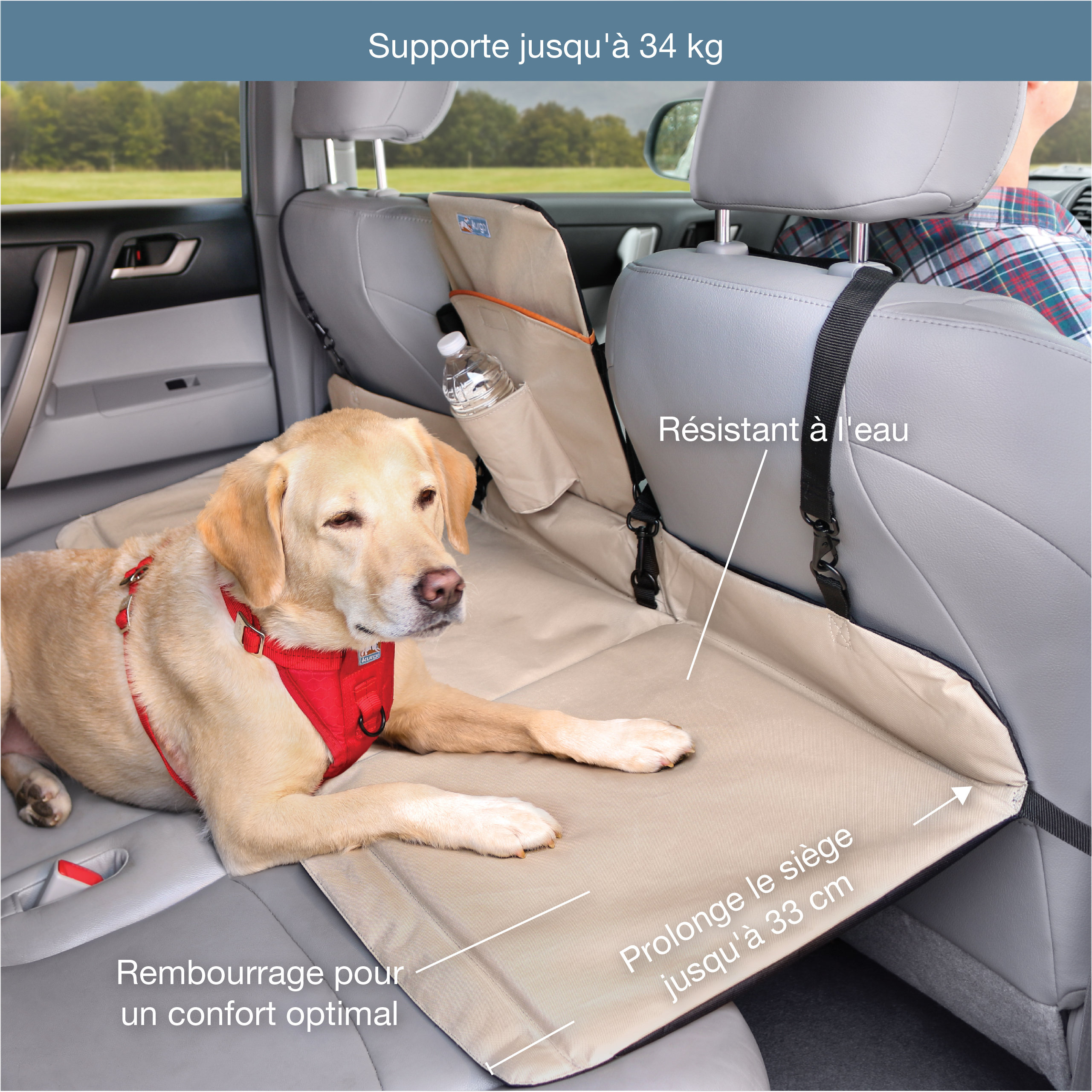 Kurgo Extension de Banquette Arrière pour Chiens Animalis