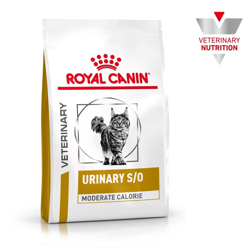 Royal Canin - Croquettes Veterinary Diet Urinary S/O Moderate Calorie pour Chat - 1,5Kg