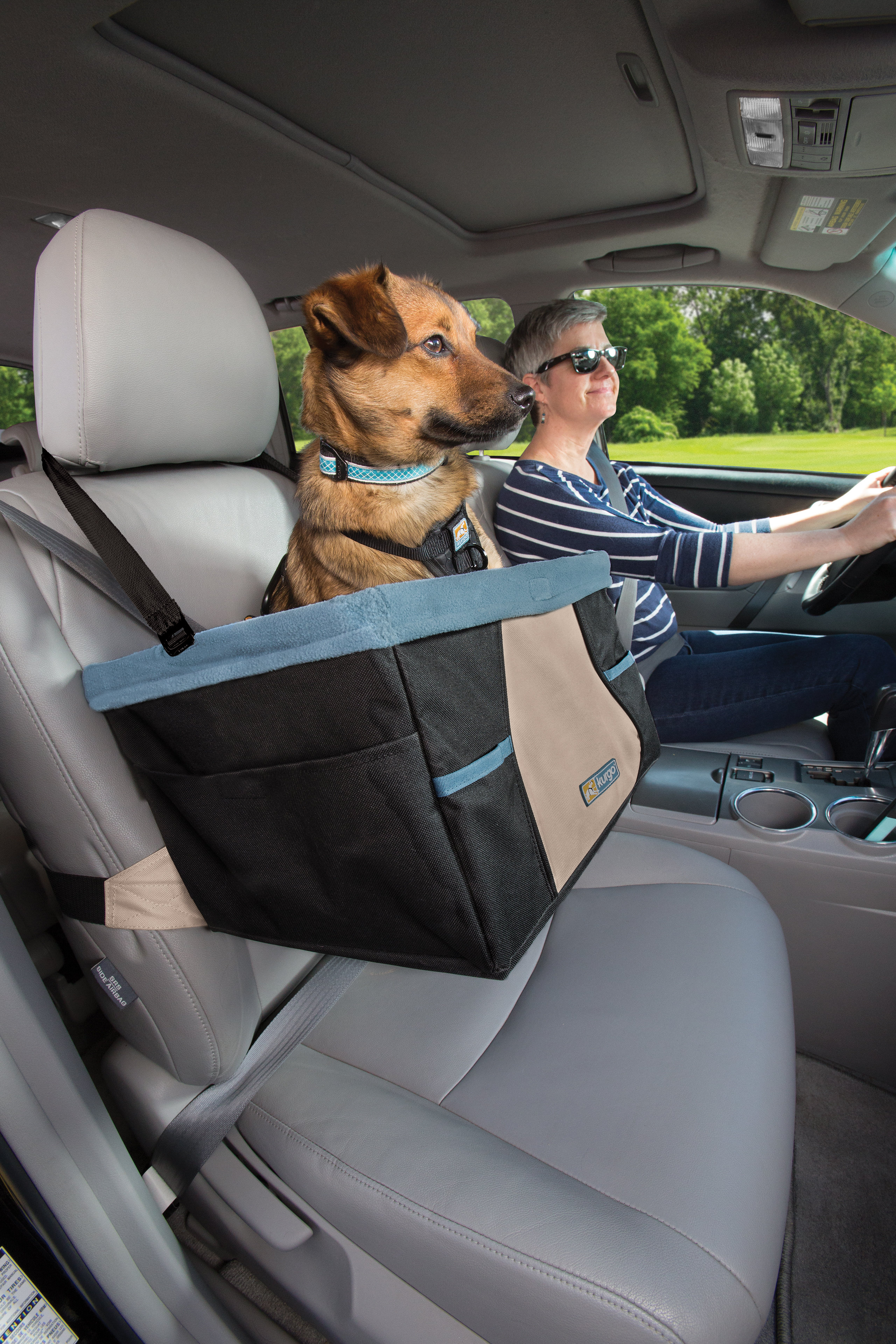 Housse De Protection Banquette Arrière Pour Chien Kurgo - Imperméable, 140x114 Cm, Attaches Incluses, Noir